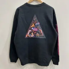 【R258】 HUF スウェット サイズM ブラック