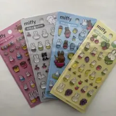 韓国 ミッフィー クリスタルステッカー4枚セット ボンドロ風シール