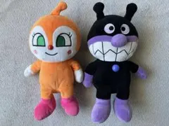 バイキンマン　ドキンちゃん 2体セット　約30cm ぬいぐるみ