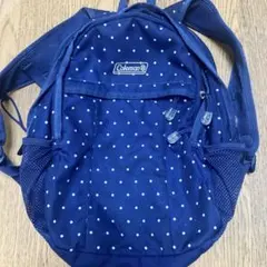 Coleman ネイビードットリュック