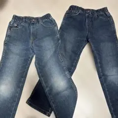キッズ110デニムパンツ サイズ110 ウエストゴム　2つセット