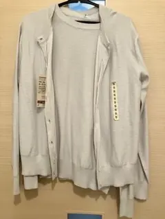無印良品　クルーネックカーディガン・セーターセット