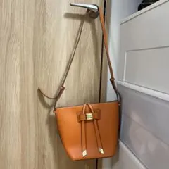 Samantha Vega オレンジ リボン付きトートバッグ