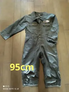 カーキロンパース 95cm