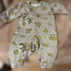 トムとジェリー グレー ロンパース・カバーオール　80cm 裏起毛