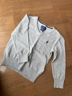 Polo Ralph Lauren グレー Vネックセーター　100cm