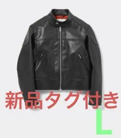 新品GUビューティフルピープル合皮レザーシングルライダース❤️ジャケットLブルゾン