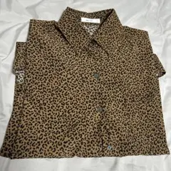 ヒョウ柄 半袖シャツ