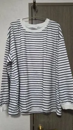 ストライプ 長袖Tシャツ Lサイズ
