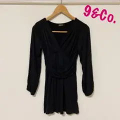 9&Co. チュニック 黒 ロンT トップス Aライン リゼクシー マウジー