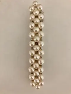 パール装飾 ヘアクリップ バレッタ