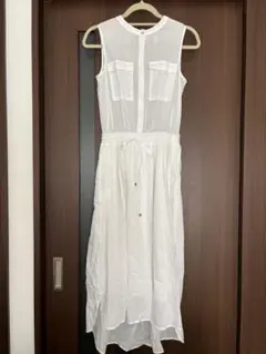 【ナノユニバース】ロングシャツワンピース