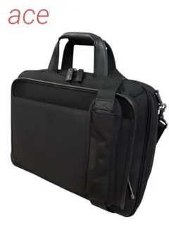 未使用級 ace. EVL ビジネスバッグ ブリーフケース　2way ブラック