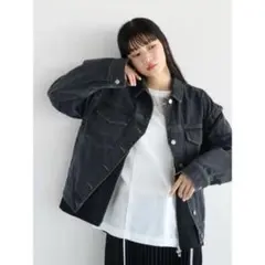 新品☆ヤマダヤ RADIATE ツイードドッキングデニムジャケット グレー