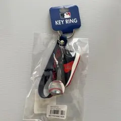MLB スニーカー型 キーホルダー ボストン レッドソックス キーリング