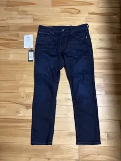 美品ジースターロウ濃紺3301スリムデニム33/32