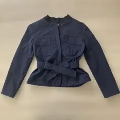 theory luxe Lush Linen Khloe ノーカラージャケット - メルカリ