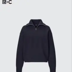 【UNIQLO:C】ダークネイビー ハイネックセーター M