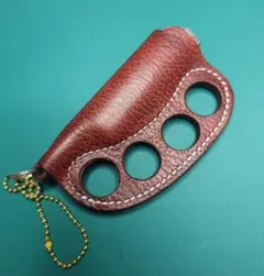 BICライター レザーケース 本革 手縫い ハンドメイド 牢堅 茶色