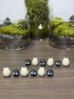 小トトロ＆クロスケ となりのトトロ　めいちゃん 磁器ドールコレクション　希少 小トトロ＆クロスケ となりのトトロ めいちゃん 磁器ドール