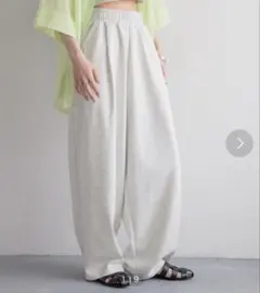 LOWRYS FARM カットイージーコクーンパンツ２ グレー Ｌサイズ