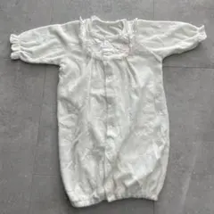 ホワイト ツーウェイ・ドレスオール 50-70cm