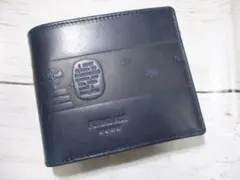 新品 財布 メンズ 二つ折り スヌーピー 本革 FLYING ACE ネイビー