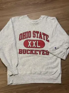 90s Champion リバースウィーブ オハイオ 3段プリント XXL L