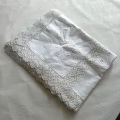 セルコン　テーブルクロス　白レース　刺繍130×175のサムネイル