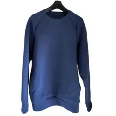 ユニクロ UNIQLO ブルー ラグランスリーブ スウェット L トレーナー