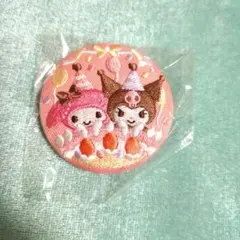 サンリオ マイメロディ クロミ 刺繍缶バッジのサムネイル