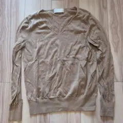GALLARDAGALANTE ベージュ Vネック ニット