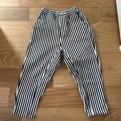 branshes ガーデナーテーパードパンツ　ストライプ ネイビー　120