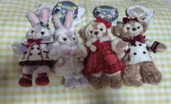 ディズニー ダッフィー シェリーメイ ステラルー ぬいぐるみバッジ 4点セット