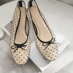 バレエパンプス　/バレエシューズ　ドット　メッシュのサムネイル