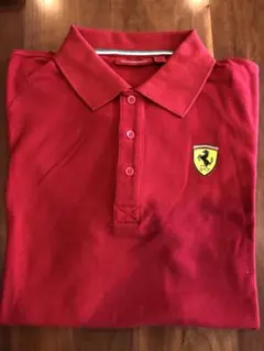 河*ん様 Ferrari オフィシャルポロシャツ メンズLサイズ レッドのサムネイル