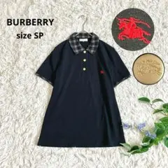 美品⭐︎BURBERRY⭐︎バーバリー ポロワンピース 130 ノバチェック 黒