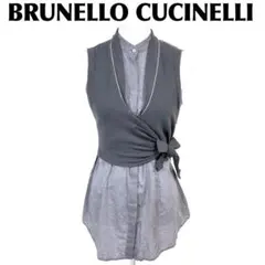 美品　ブルネロクチネリ BRUNELLO CUCINELLI ブラウス モニーレ ブルネロクチネリ BRUNELLO CUCINELLI モニーレブラウス - メルカリ