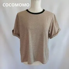 COCOMOMO 半袖 Tシャツ ボーダートップス カットソー クルーネック