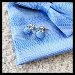 蝶ネクタイ カフス チーフ 結婚式 イベント パーティー セット 1ce