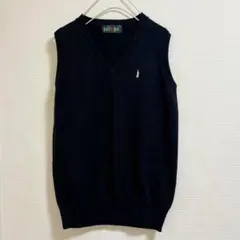 イーストボーイ　ベスト　スクール　ネイビー　紺　11　コットン　ジレ