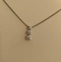 pt900/850ダイヤモンドネックレス