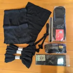 A　喪服用　着付け小物セット　帯締め　帯揚げ　帯板　帯枕　腰紐　伊達締め