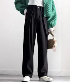 CLASSICAL ELF クラシカルエルフ ハイウエストタック デニムパンツ