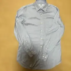 UNIQLO スリムフィット 長袖シャツ S ライトブルー