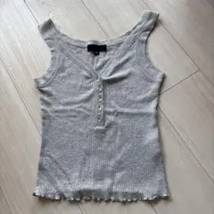 JILL STUART グレー リブタンクトップのサムネイル