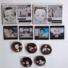 鬼滅の刃 ダイニング お楽しみくじ ポスターカード クリアカード 缶バッジ