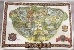 【昭和レトロ】東京ディズニーランド 開園当初園内マップ　ポスター　貴重　レアのサムネイル