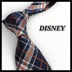Disney チェック柄 ネクタイ【ループ部分にほつれあり】