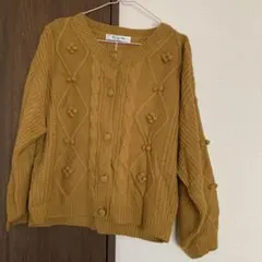 カーディガン　ポンポン付き　新品！のサムネイル